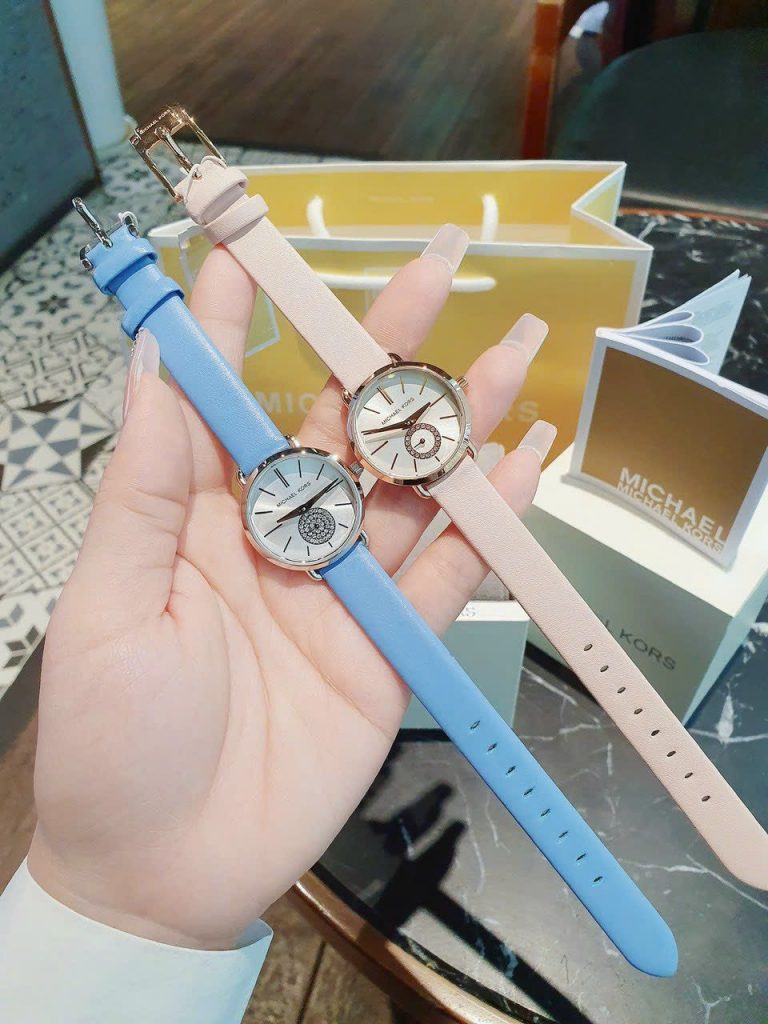 Đồng hồ nữ Like Auth Michael Kors dây da 28mm (2)