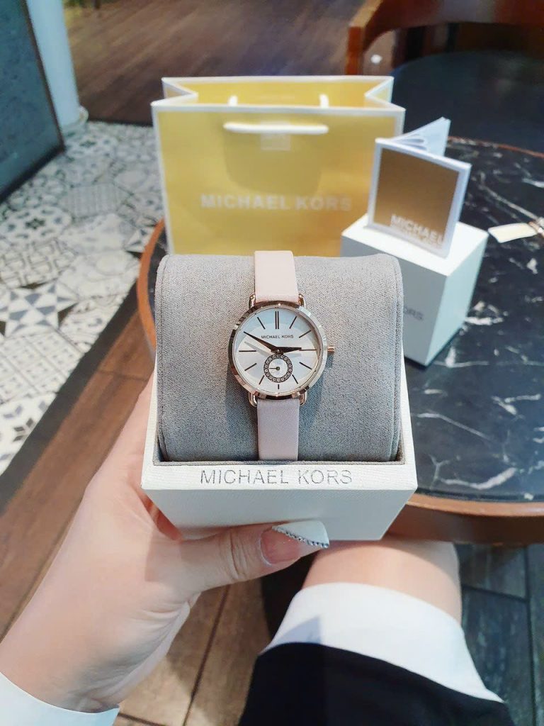 Đồng hồ nữ Like Auth Michael Kors dây da 28mm (2)