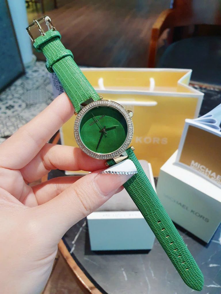 Đồng hồ nữ Michael Kors MK2592 Like Auth màu xanh 33mm (2)
