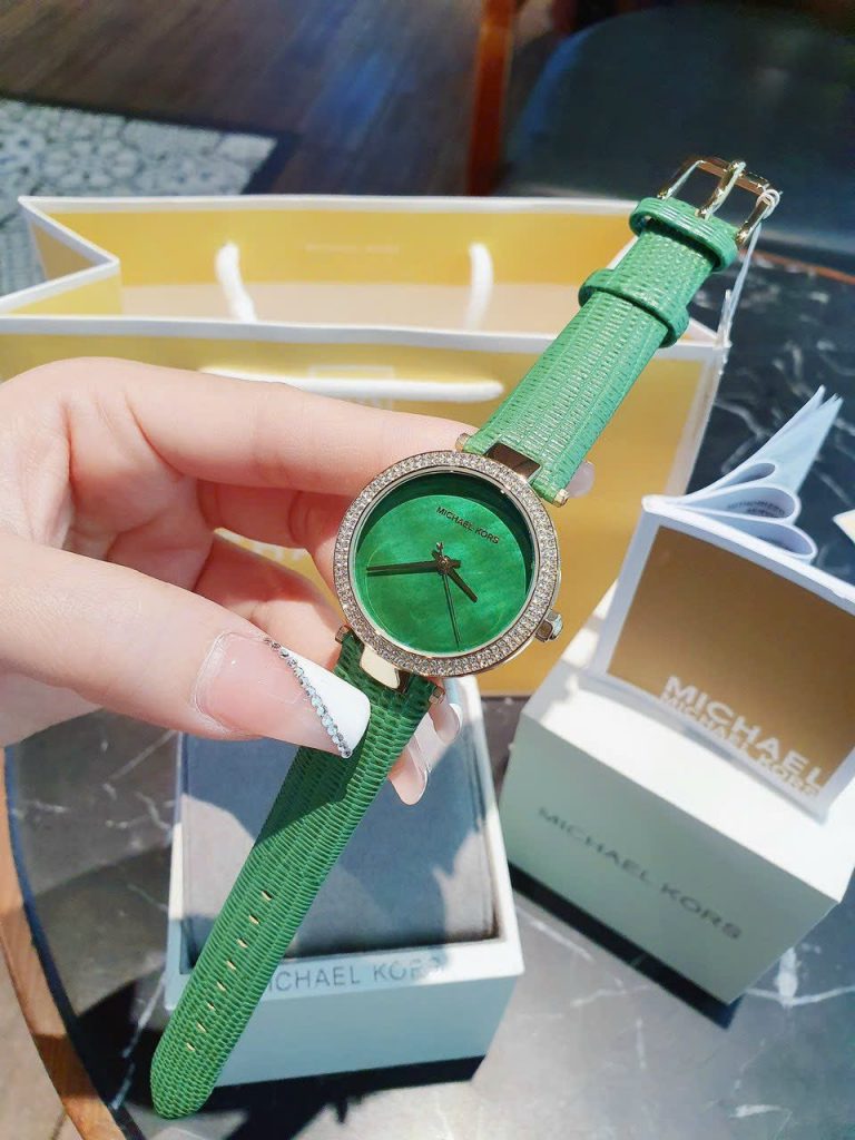 Đồng hồ nữ Michael Kors MK2592 Like Auth màu xanh 33mm (2)