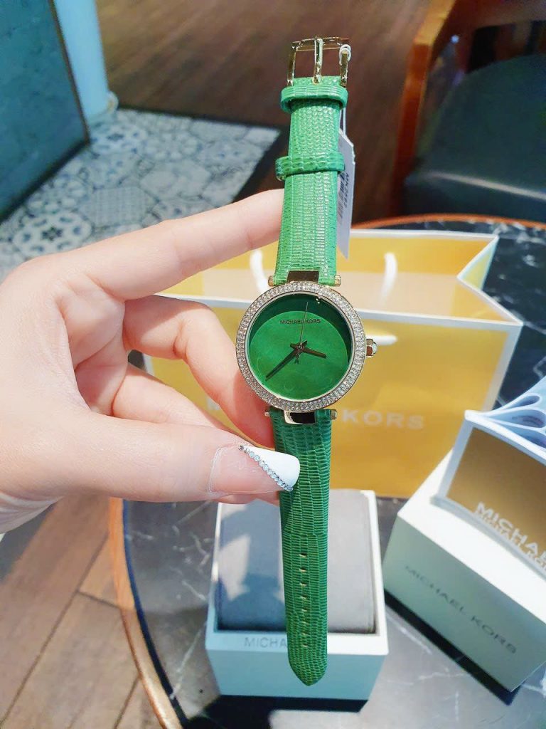 Đồng hồ nữ Michael Kors MK2592 Like Auth màu xanh 33mm (2)