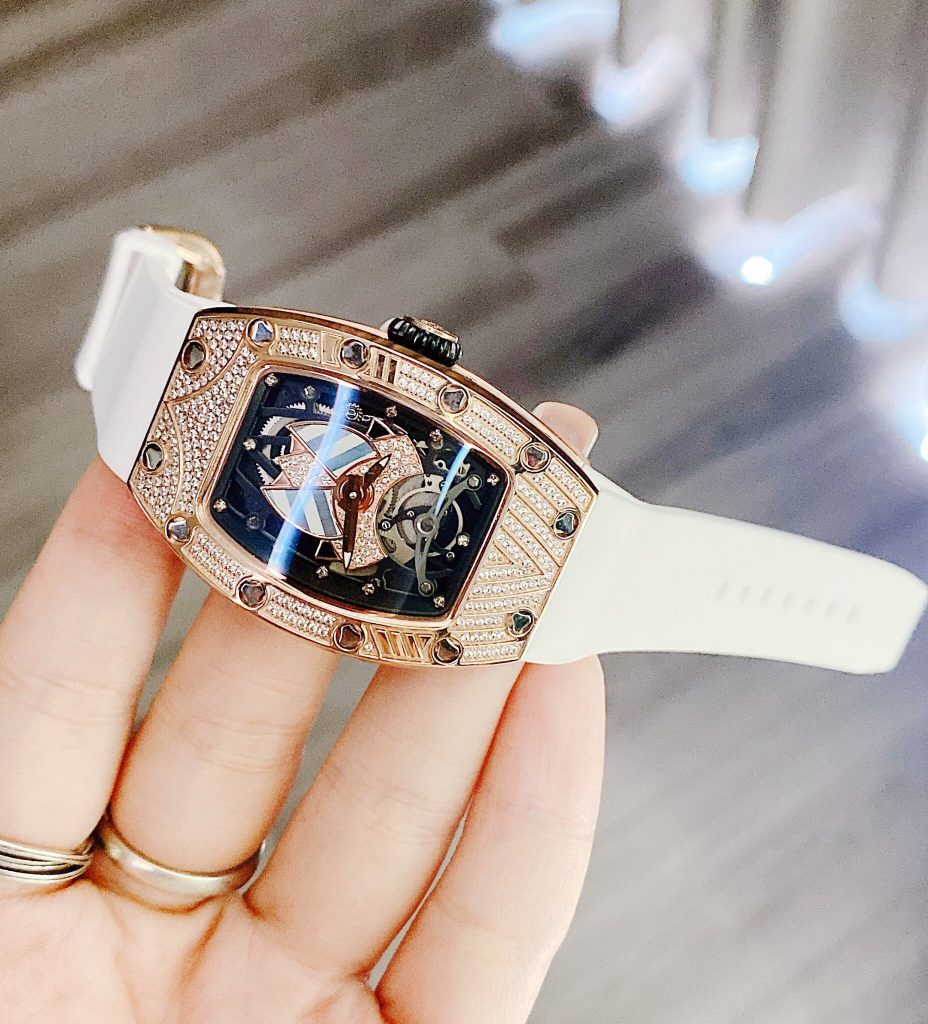 Đồng hồ nữ chính hãng Hanboro đính đá Swarovski 36mm (2)