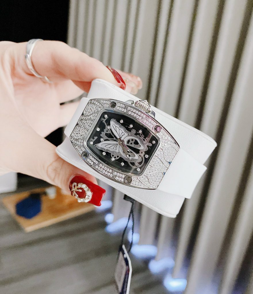 Đồng hồ nữ chính hãng Hanboro họa tiết cánh bướm 36mm (2)