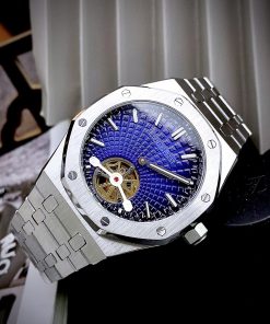 Đồng hồ Audemars Piguet Royal Oak cơ lộ máy Tourbillon mặt xanh 41mm (1)