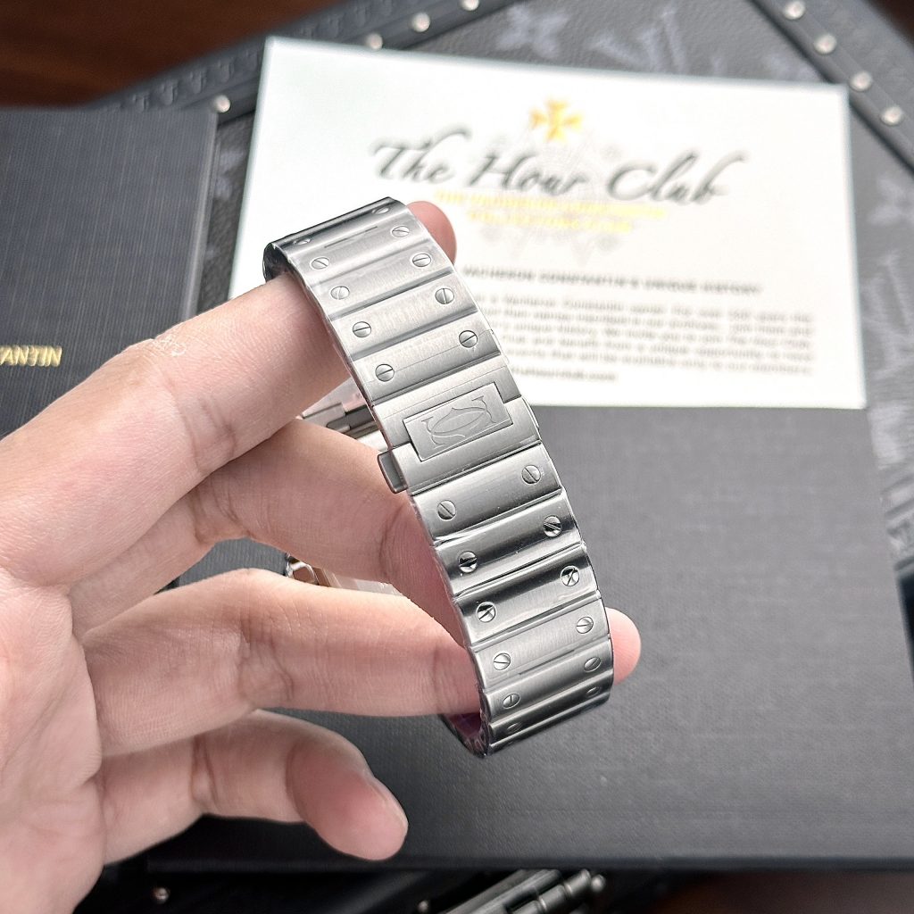 Đồng hồ Cartier Santos Nam Mặt Xám Replica 11 Cao Cấp BV Factory 39 (2)