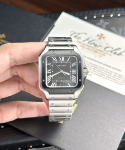 Đồng hồ Cartier Santos Nam Mặt Xám Replica 11 Cao Cấp BV Factory 39 (2)