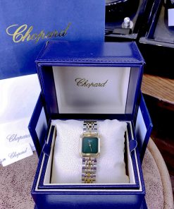 Đồng hồ Chopard nữ mặt vuông dây kim loại Demi Gold siêu cấp 30mm (1)