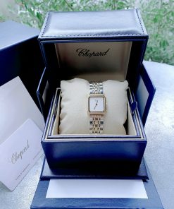 Đồng hồ Chopard nữ mặt vuông dây kim loại Demi Gold siêu cấp 30mm (1)