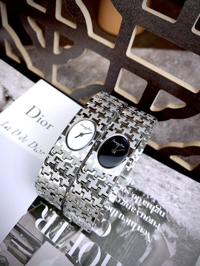 Đồng hồ Christian Dior nữ dây kim loại màu trắng siêu cấp (2)