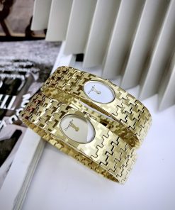 Đồng hồ Christian Dior nữ siêu cấp dây kim loại mạ vàng (2)