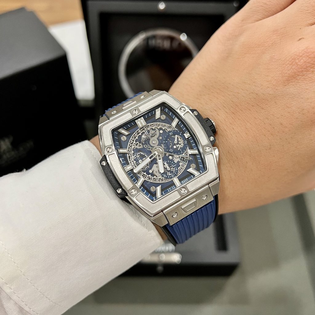 Đồng hồ Hublot Spirit Of Big Bang Replica 11 thụy sỹ màu xanh 42mm (2)