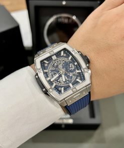 Đồng hồ Hublot Spirit Of Big Bang Replica 11 thụy sỹ màu xanh 42mm (2)