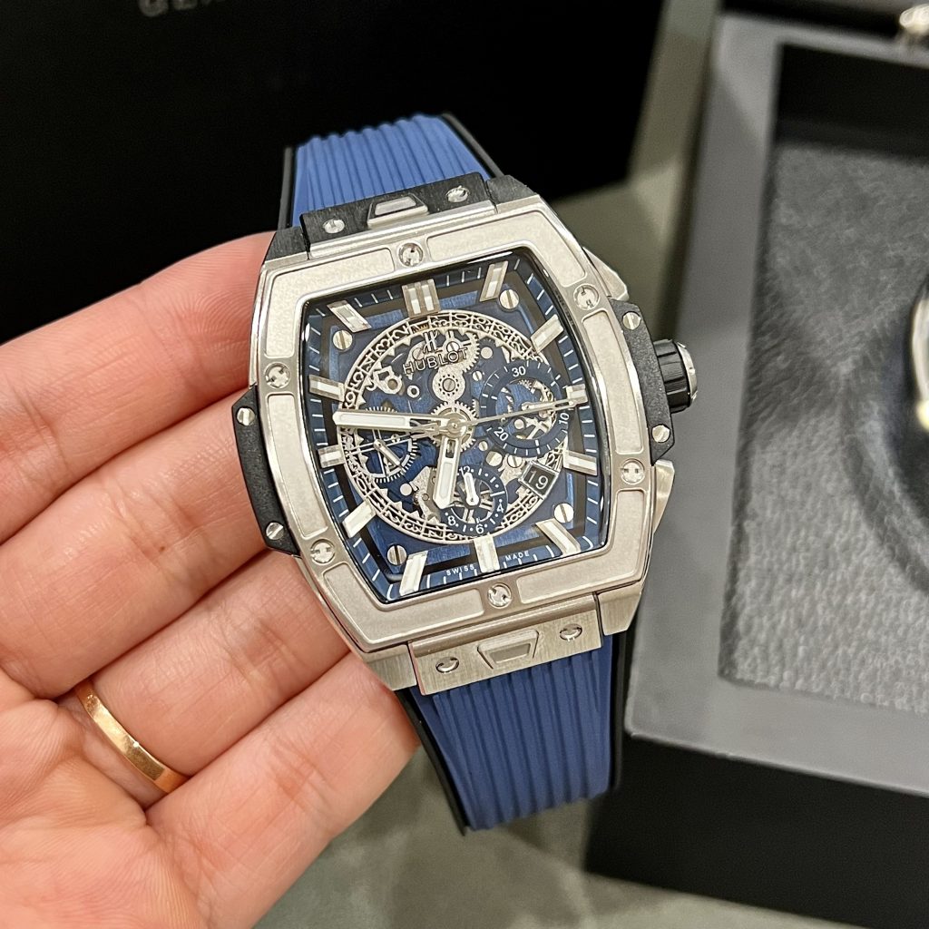 Đồng hồ Hublot Spirit Of Big Bang Replica 11 thụy sỹ màu xanh 42mm (2)