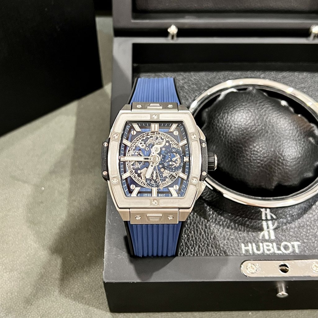 Đồng hồ Hublot Spirit Of Big Bang Replica 11 thụy sỹ màu xanh 42mm (2)