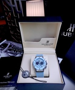 Đồng hồ Hublot giá 2 triệu Fake máy Nhật màu xanh dương Unisex 38mm (7)