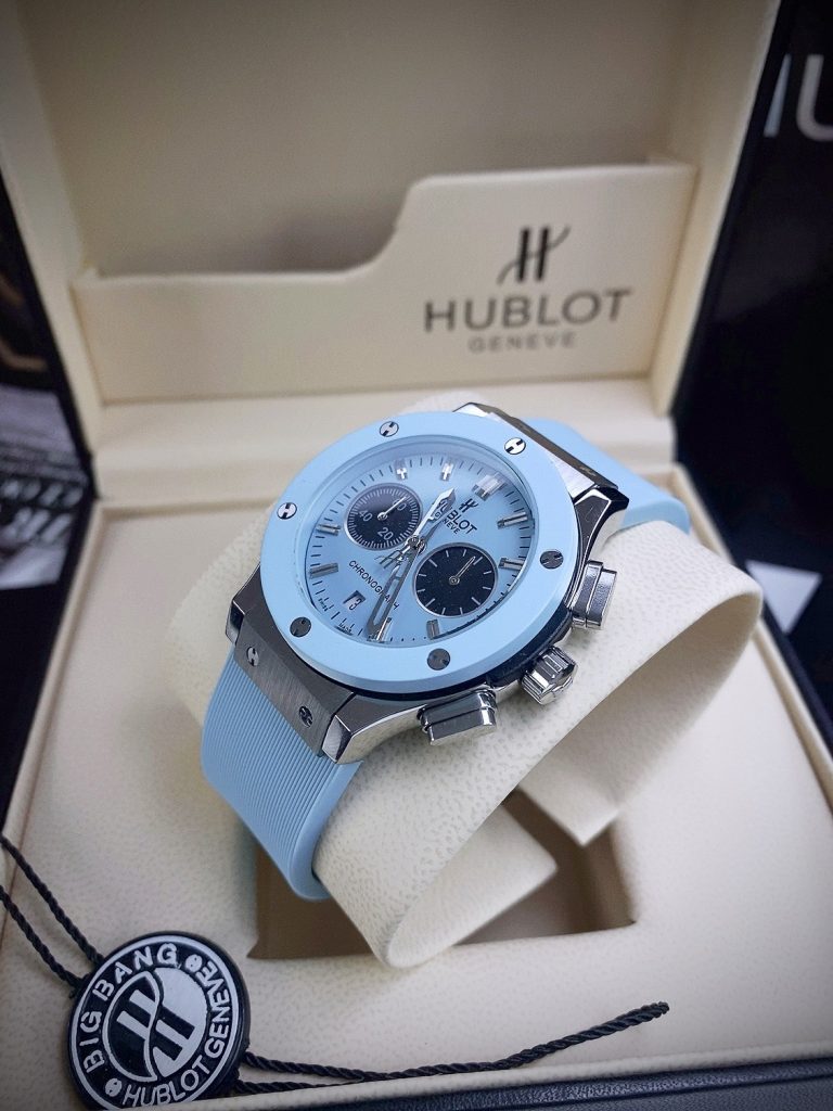 Đồng hồ Hublot giá 2 triệu Fake máy Nhật màu xanh dương Unisex 38mm (7)