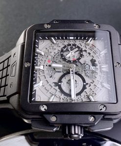 Đồng hồ Hublot máy Nhật Big Bang Square Super Fake màu đen 42mm (1)
