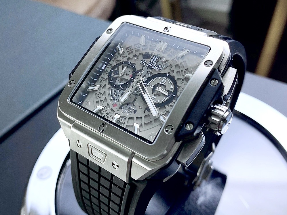 Đồng hồ Hublot nam máy Nhật Fake cao cấp Big Bang Square 42mm