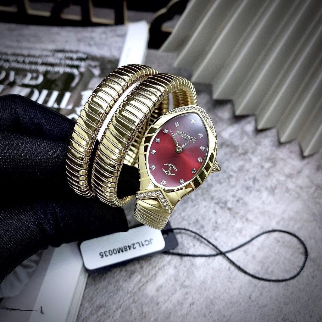 Đồng hồ Just Cavalli JC1L048M0035 Like auth rắn quấn cổ tay 28mm (1)