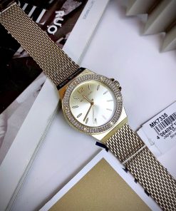 Đồng hồ Michael Kors Lennox Three-Hand Mesh MK7335 Fake Cao Cấp 37mm (2)