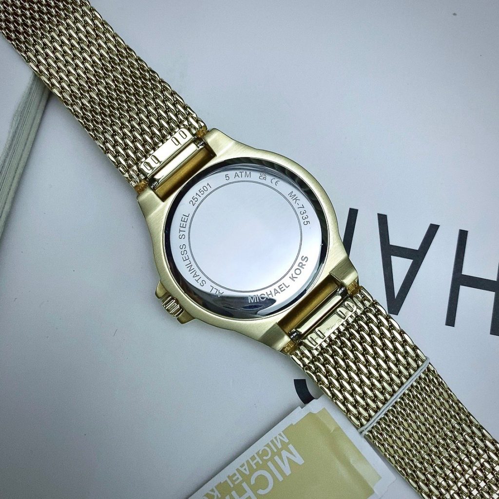 Đồng hồ Michael Kors Lennox Three-Hand Mesh MK7335 Fake Cao Cấp 37mm (2)
