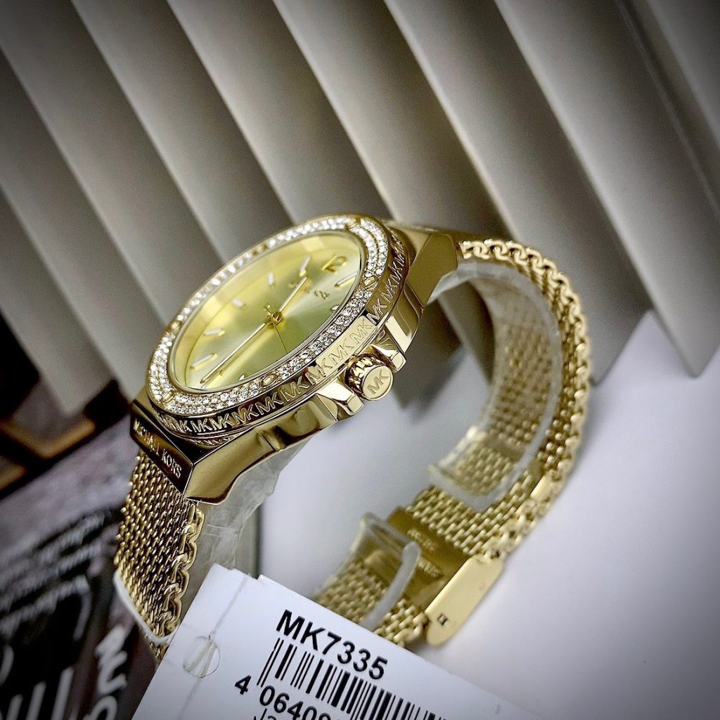 Đồng hồ Michael Kors Lennox Three-Hand Mesh MK7335 Fake Cao Cấp 37mm (2)