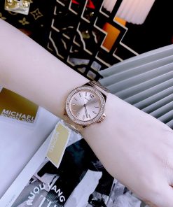 Đồng hồ Michael Kors Lennox Three-Hand Mesh Watch MK7336 Like Auth 37mm (2)