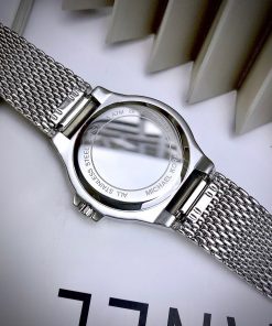Đồng hồ Michael Kors Lennox Three-Hand Mesh Watch MK7337 Like Auth 37mm (2)