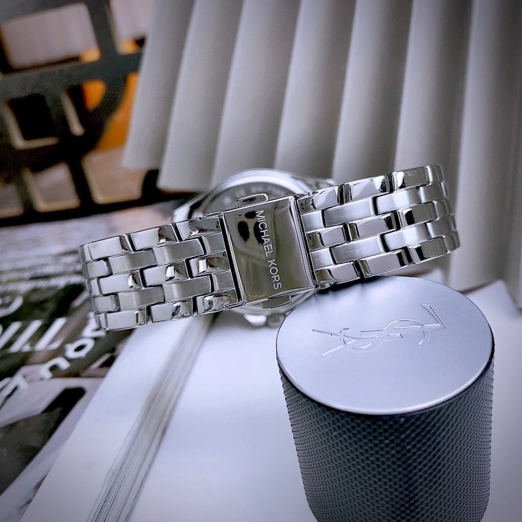 Đồng hồ Michael Kors Mini Pilot Pave MK7368 nữ đính đá Like Auth 36mm (2)