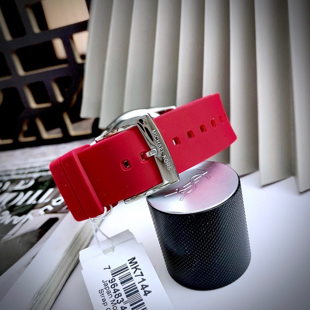 Đồng hồ Michael Kors dây cao su mặt tròn Like Auth 42mm (7)