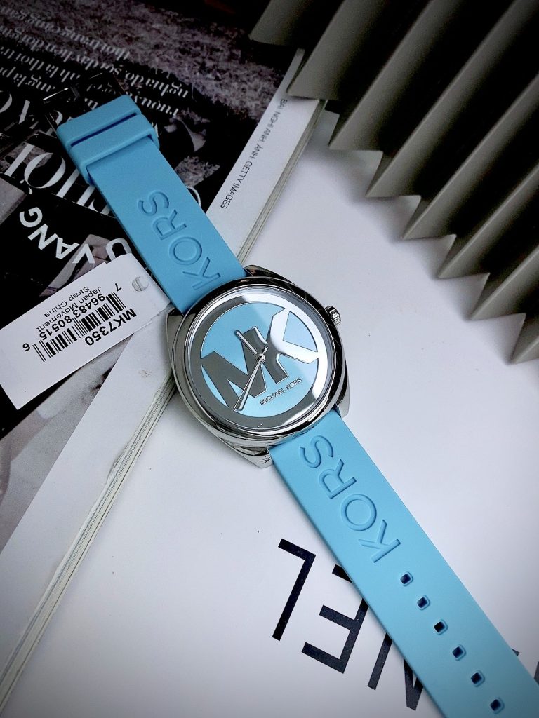 Đồng hồ Michael Kors dây cao su mặt tròn Like Auth 42mm (7)