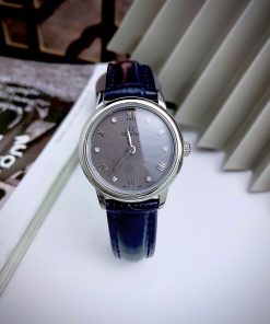 Đồng hồ Omega Fake cao cấp máy Nhật màu xanh dương nữ (2)