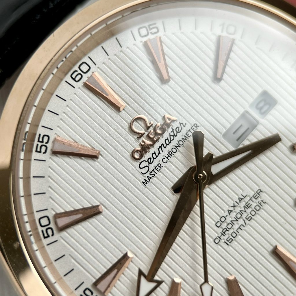 Đồng hồ Omega Seamaster nam mặt trắng Fake 11 Cao Cấp 38 (2)