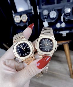 Đồng hồ Patek Philippe nữ máy Nhật giá rẻ màu vàng hồng 32mm (8)