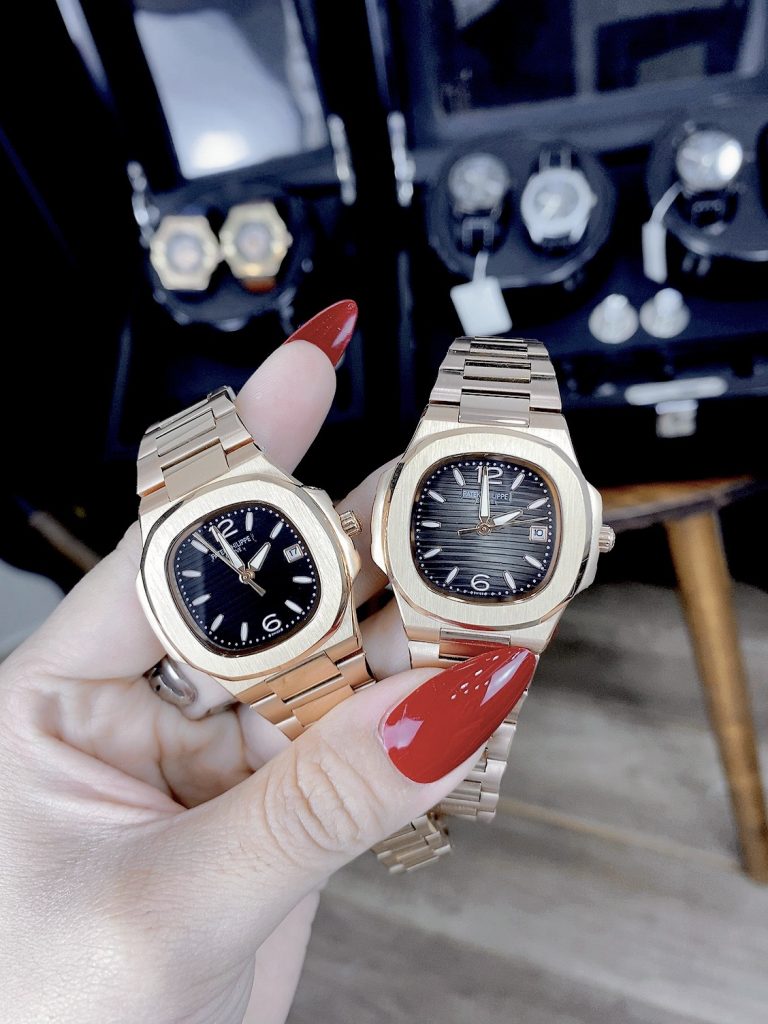 Đồng hồ Patek Philippe nữ máy Nhật giá rẻ màu vàng hồng 32mm (8)