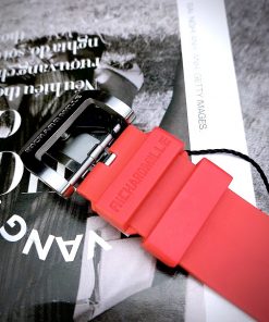 Đồng hồ Richard Mille fake máy Nhật giá rẻ dây cao su màu đỏ 45mm
