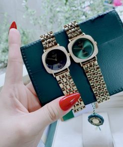 Đồng hồ Rolex Cellini nữ dây kim loại mạ vàng đính đá 34mm