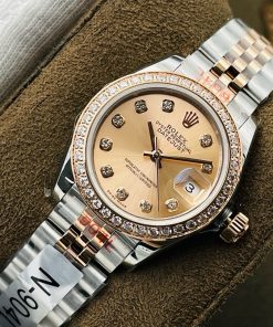 Đồng hồ Rolex DateJust Lady nữ dây kim loại Replica 11 Thụy Sỹ 28mm (2)