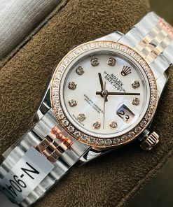 Đồng hồ Rolex DateJust Lady nữ mặt khảm xà cừ Rep 11 Thụy Sỹ 28mm (2)