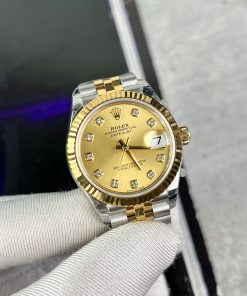 Đồng hồ Rolex DateJust Replica 11 nữ dây kim loại EW Factory 31mm (2)
