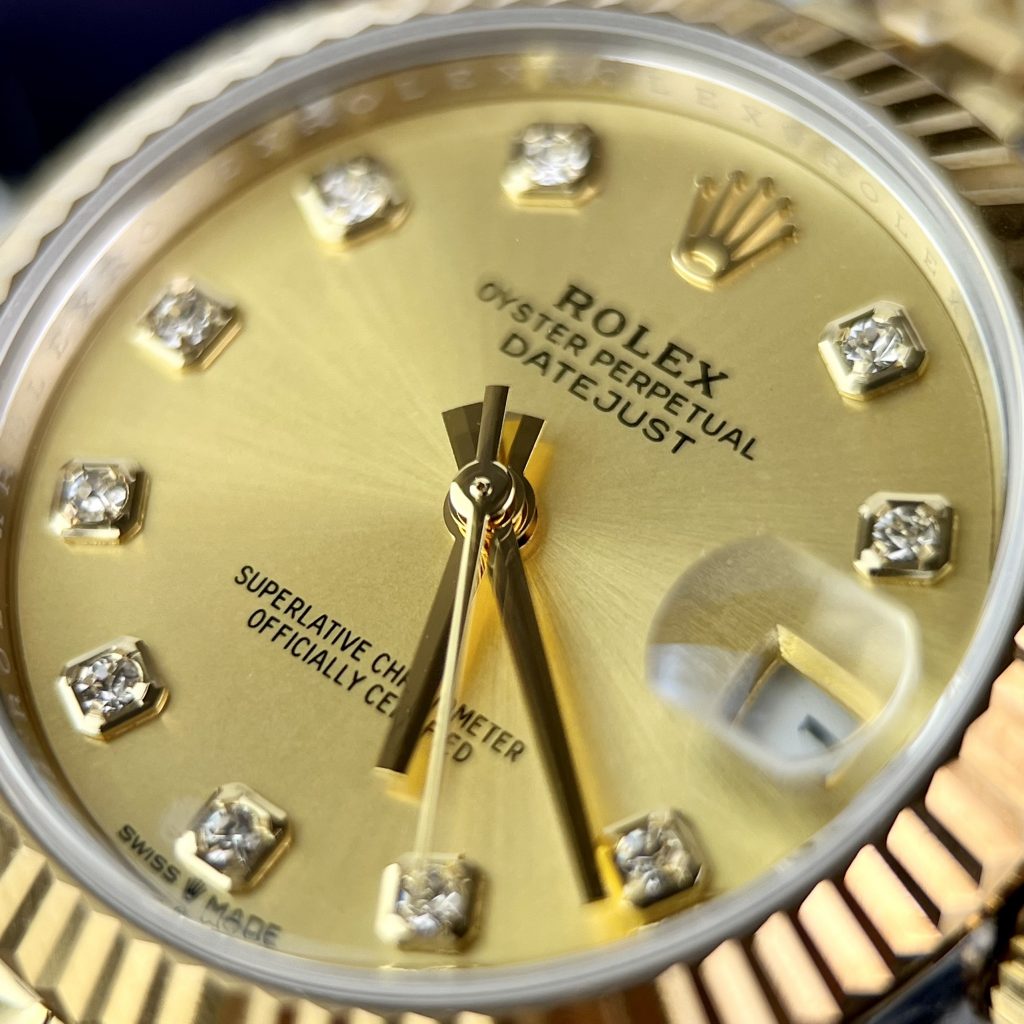 Đồng hồ Rolex DateJust Replica 11 nữ dây kim loại EW Factory 31mm (2)