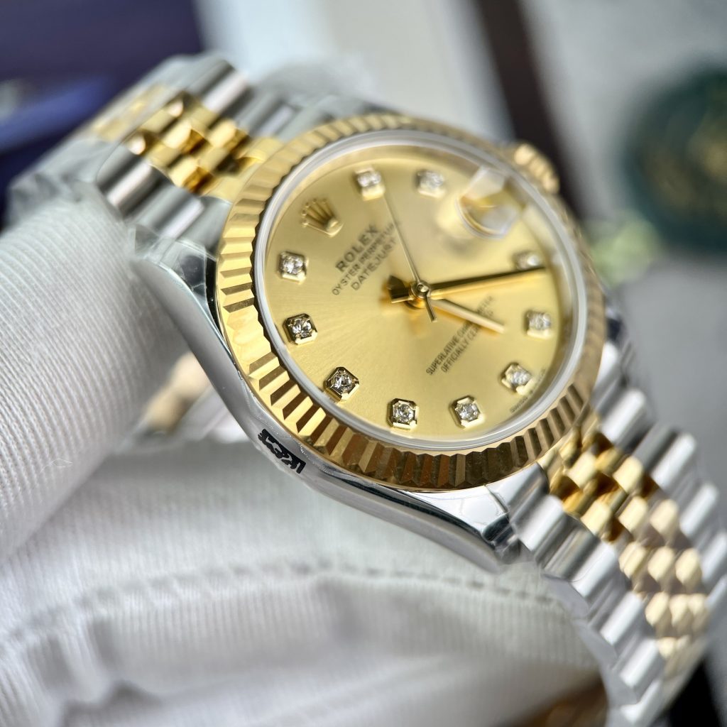 Đồng hồ Rolex DateJust Replica 11 nữ dây kim loại EW Factory 31mm (2)