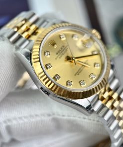 Đồng hồ Rolex DateJust Replica 11 nữ dây kim loại EW Factory 31mm (2)