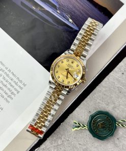 Đồng hồ Rolex DateJust Replica 11 nữ dây kim loại EW Factory 31mm (2)