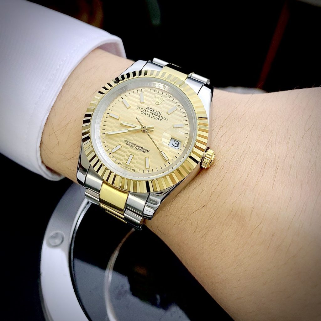 Đồng hồ Rolex Datejust máy Nhật Super fake mặt nếp gấp 41mm