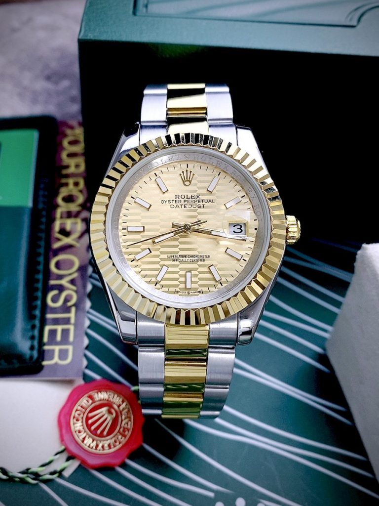 Đồng hồ Rolex Datejust máy Nhật Super fake mặt nếp gấp 41mm