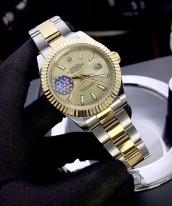 Đồng hồ Rolex Datejust máy Nhật Super fake mặt nếp gấp 41mm