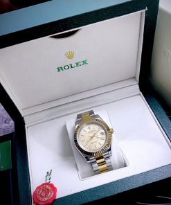 Đồng hồ Rolex Datejust máy Nhật Super fake mặt nếp gấp 41mm