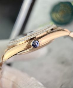 Đồng hồ Rolex Day-Date Rose Gold nam đính đá Replica 11 thụy sỹ 40mm (2)