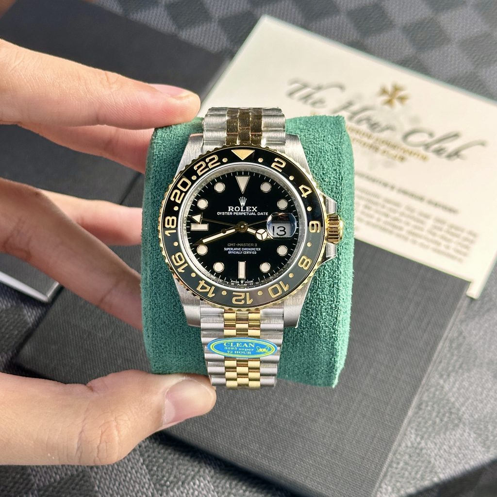 Đồng hồ Rolex GMT-Master ll Dây Jubilee Rep 11 Cao Cấp Clean Factory 40mm (2)